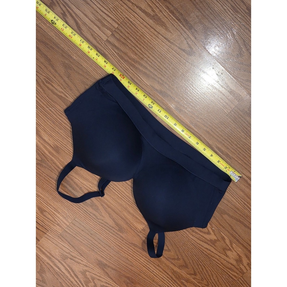 Cacique Navy Blue Smooth Lightly Lined T-Shirt Bra 44C Adjustable Straps‎